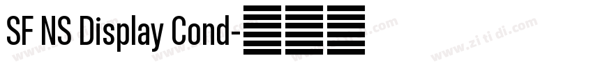 SF NS Display Cond字体转换